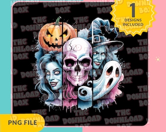Halloween Spooky Preppy png, Retro Halloween png, Halloween Spooky Sublimation, Spooky png, Pumpkin Png, Halloween Fall Shirt png files