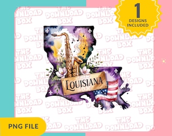 Louisiana Map Png, United States of America Vector Files, Louisiana Vector, State of Louisiana Png, Retro Travel Design Louisiana State Png