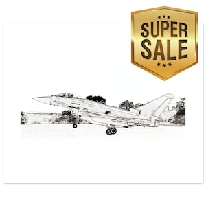 Typhoon Jet Fighter Fine Art Print: RAF Lossiemouth Aviation Poster