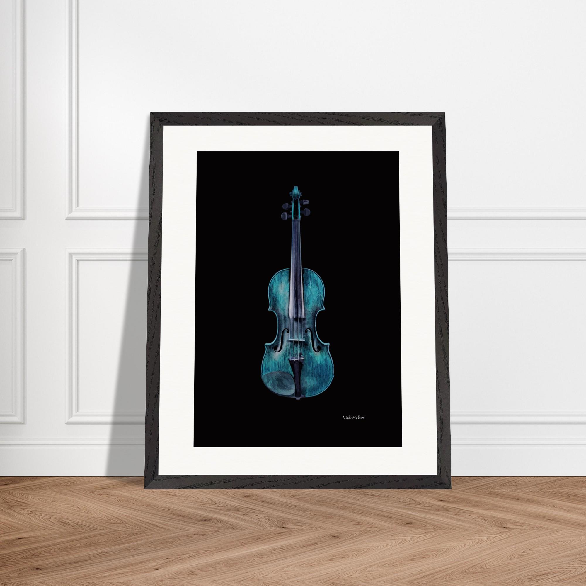 Luxurious Framed Musical Instrument Poster on Museum-Quality Paper | Ready-to-Hang Wooden Frame | Matte Finish | Elevate Your Decor with