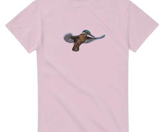 Camiseta con estampado de martín pescador: Fotografía de naturaleza, camiseta unisex de algodón
