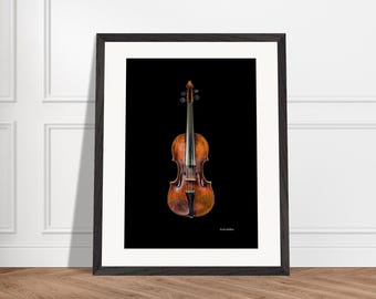 Luxury Wooden Framed Musical Instruments Poster on Museum-Quality Paper | Ready-to-Hang | Matte Finish | Premium Quality Frame