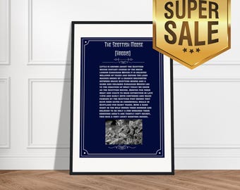 The Scottish Moose (Haggis) Museum-Quality Wooden Framed Poster | Ready-to-Hang Art for Art Lovers | Durable Pine Wood Frame | Matte Finish