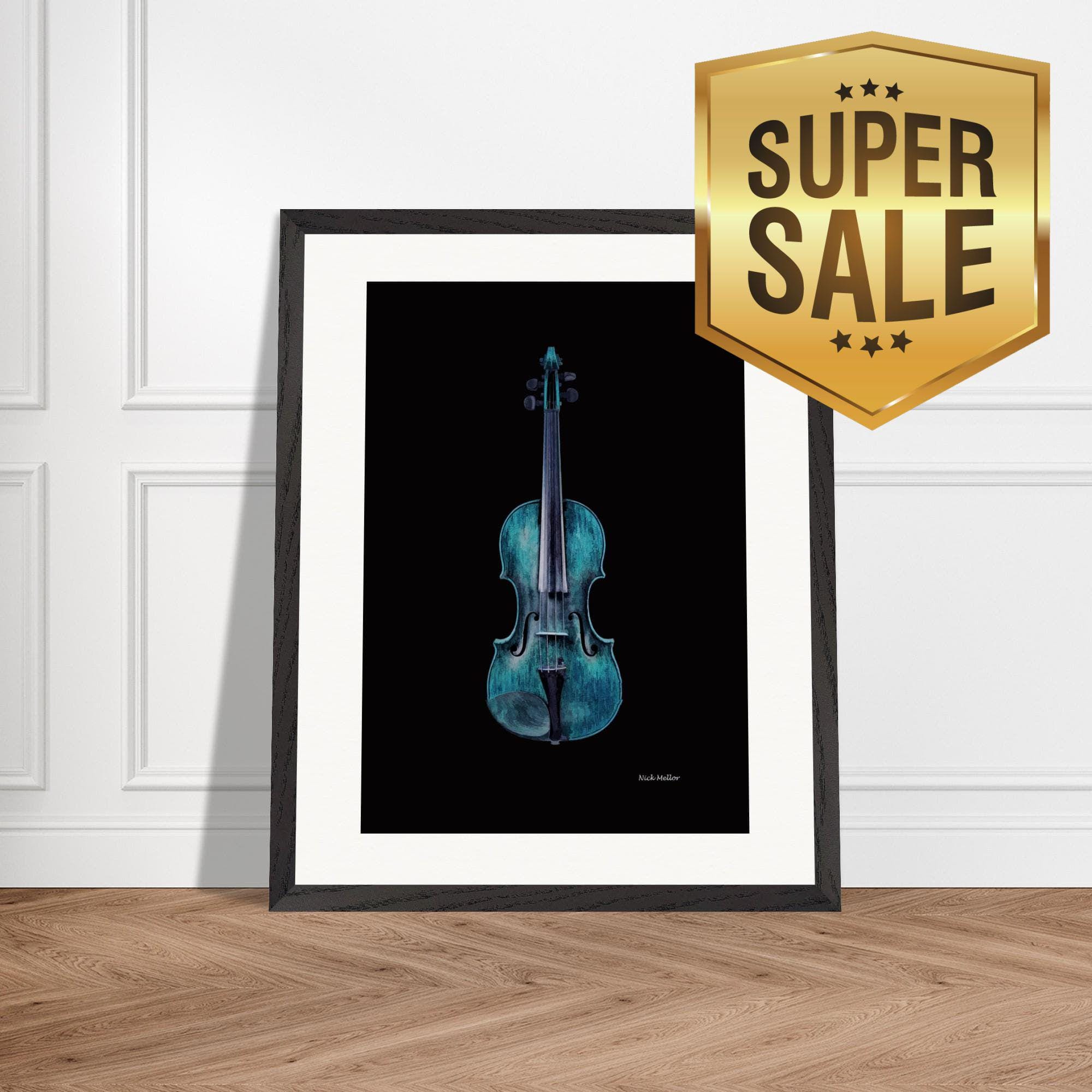Luxurious Framed Musical Instrument Poster on Museum-Quality Paper | Ready-to-Hang Wooden Frame | Matte Finish | Elevate Your Decor with