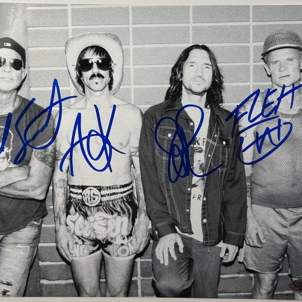 Red Hot Chili Peppers signiertes 8x10-Foto
