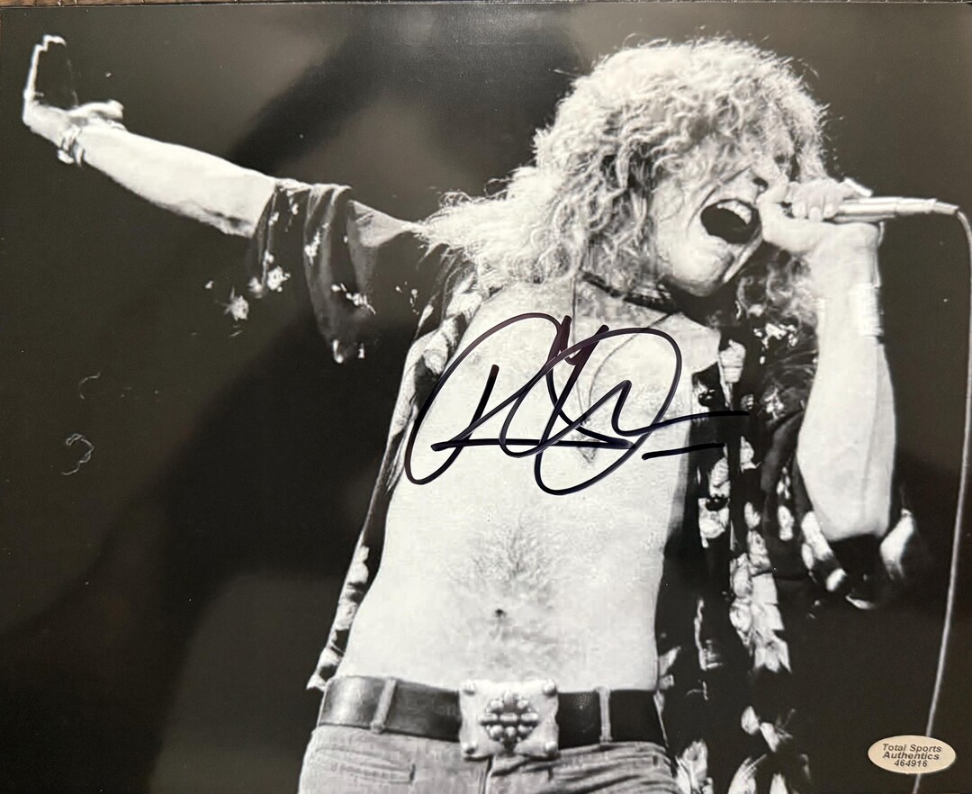 Robert Plant signed photograph classic COA hologram main image 0