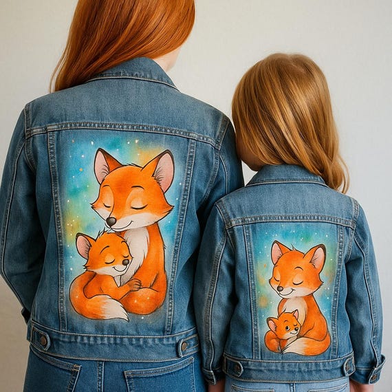 Denim Jacket – Hand-Painted Design – Child Version