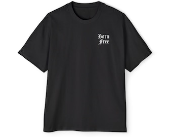 Born Free Oversized T-Shirt Western Horse Graphic Streetwear
