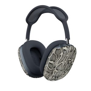 Snakeskin AirPods Max-hoezen | Glanzende skins voor oorschelpen met pythonprint