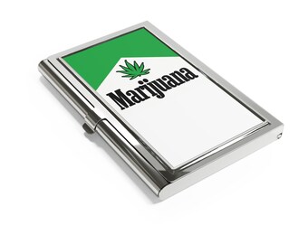 Marijuana Business Card Holder All American Cigarette Box Design Weed Accessory