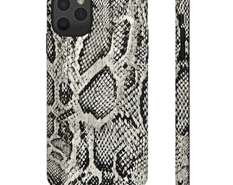 Snakeskin Tough Phone Case Dual Layer Protective Cover for iPhone and Galaxy