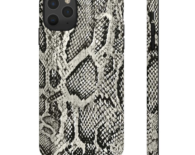 Featured listing image: Snakeskin Tough Phone Case Dual Layer Protective Cover for iPhone and Galaxy