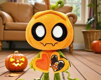 Dandy's World Gourdy Pumpkin Plush Toy | Kawaii Stuffed Doll | Halloween Christmas Birthday Gift