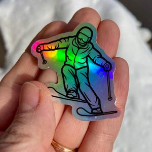 Sticker for Helmet, Skis, Snowboard, Water bottle, Laptop, Car