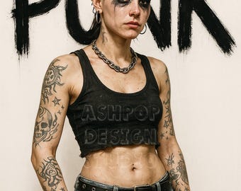 PUNK GIRL | Wall Art | Digital Download