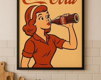 Coca-Cola Vintage | Arte de Parede | Download Digital
