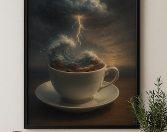 Storm In A Tea Cup | Wall Art | Digital Download