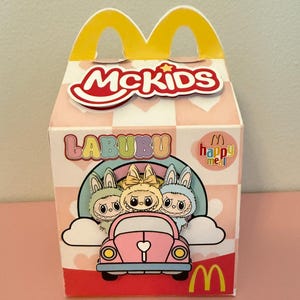 Labubu Theme/ Happy Meal/ Mc Kids/ Party Favor Boxes/ Monster Labubu Birthday/ Gifts/ Candy Boxes/ Favors