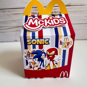 Thème Sonic / Happy Meal / Mc Kids / Coffrets cadeaux de fête / Anniversaire / Cadeaux / Boîtes à bonbons / Cadeaux