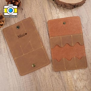 Pochettes pour cartes SD personnalisées, étuis en cuir personnalisés pour cartes SD, capacité de 6 cartes, pochettes gravées pour cartes SD, cadeaux pour photographes