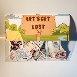 Let's Get Lost Vinyl Stickers - einheimisch gefertigte wasserdichte Vinyl-Aufkleber
