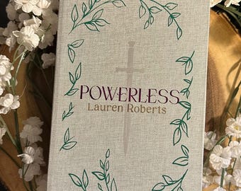 Sin poder, de Lauren Roberts - Libro artesanal de tapa dura reencuadernado