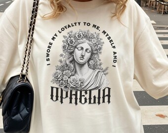 Comfort Colors Graphic Shirt, Vintage Inspired Art Tee, Feminine Empowerment T-Shirt, Classical Statue Aesthetic Top