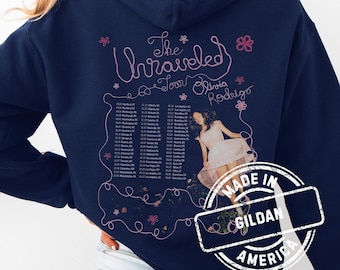 Olivia Rodrigo Hoodie, OR3 Tour 2026, The Unraveled Tour dates Shirt, Front and Back print Tee