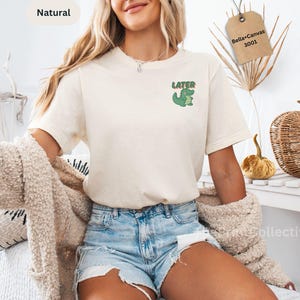 Later Gator Shirt, Retro Alligator Shirt, Minimalist Tee, Vintage Inspired Shirt,Trendy Funny Meme Gift, Crocodile Shirt,Florida Graphic Tee image 9
