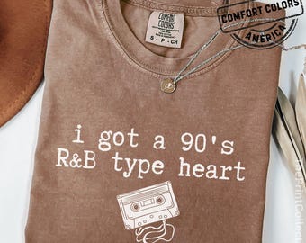 Comfort Colors® 90's R&B Tshirt, 90's Baby RnB Shirt, RnB Fan Gifts, RnB Tee for Women, 90s RnB Gifts, Millennial Gifts, RnB Music T-shirt