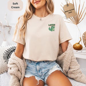 Later Gator Shirt, Retro Alligator Shirt, Minimalist Tee, Vintage Inspired Shirt,Trendy Funny Meme Gift, Crocodile Shirt,Florida Graphic Tee image 7