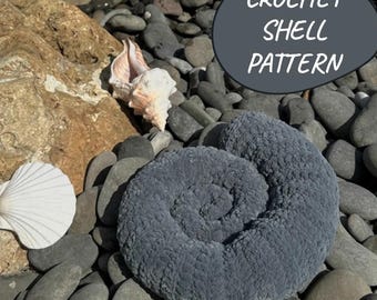 Crochet Pattern Shell Toy, PDF Amigurumi Pattern, Snuggle Seashell Plushie, Digital Download, Crochet Lovey Pattern