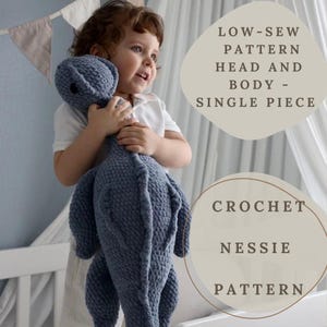 Häkelanleitung für Snuggle Monster von Loch Nessie, PDF Amigurumi Häkelanleitung Nessie Plüschtier, digitaler Download Pattern