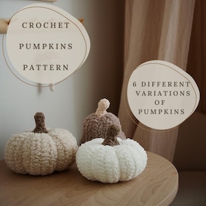 Crochet Pattern for Autumn Pumpkin Toy, PDF Amigurumi Crochet Pattern Pumpkin Plushie Toy, Digital Download Pattern, Home and Nursery Decor