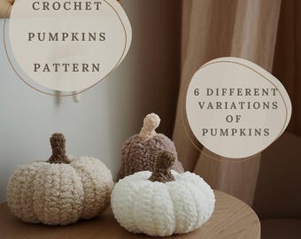 Crochet Pattern for Autumn Pumpkin Toy, PDF Amigurumi Crochet Pattern Pumpkin Plushie Toy, Digital Download Pattern, Home and Nursery Decor