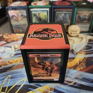 Deckbox Commander EDH Magic the Gathering MTG Dinosaurios Jurassic Park