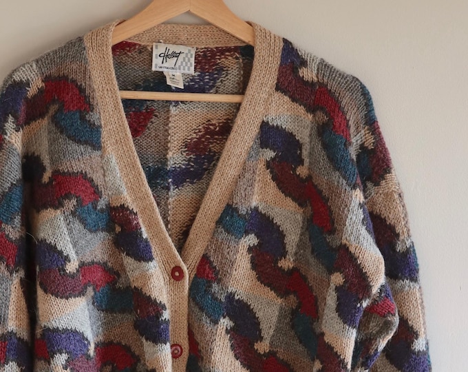 Alpaca Hand Knit Cardigan