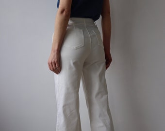 BENNETTON | White Wide Leg Jeans