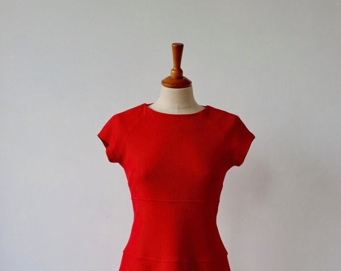 ME + EM | Red Fit & Flare Short Dress