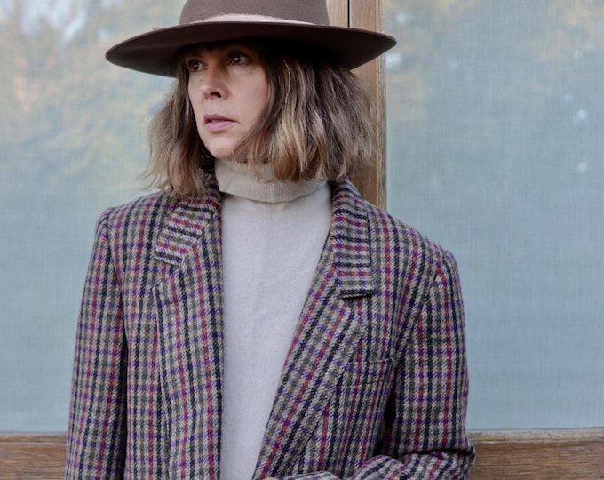 GIORGIO SANT ANGELO | Pure Wool Plaid Blazer
