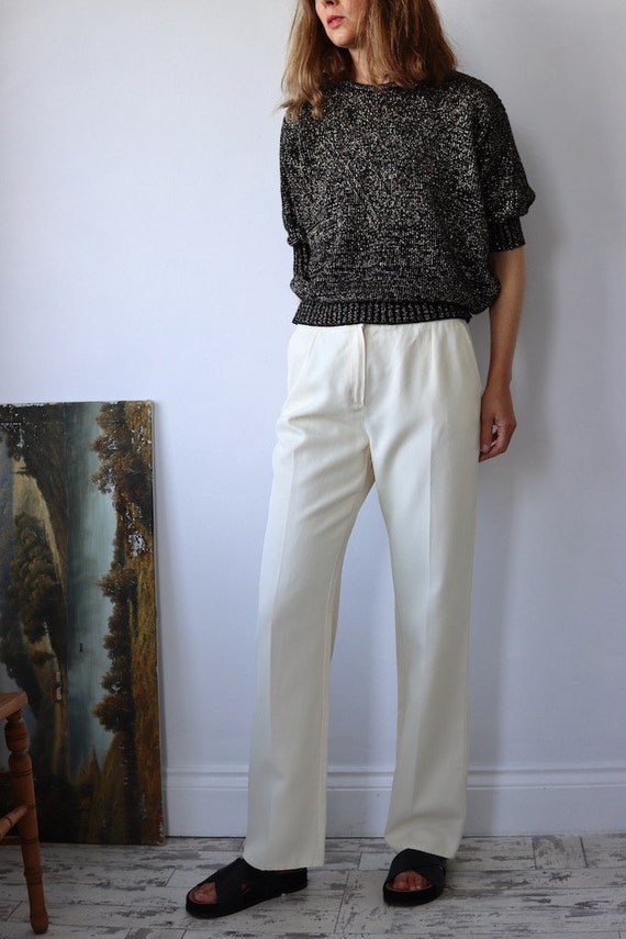 MAX & Co | Cream Straight Trousers