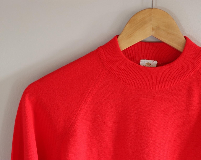 WOLSEY Bright Red Crew Neck Jumper