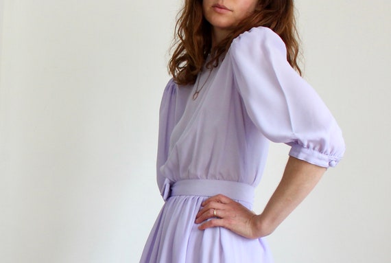 Lilac 1980s Prom Dress