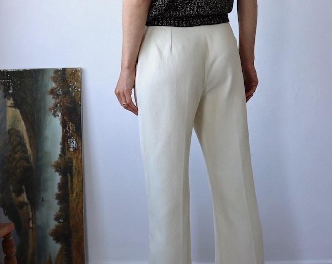 MAX & Co | Cream Straight Trousers