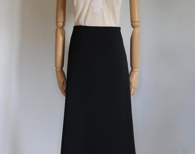 Marimekko Melose Black A-Line Skirt