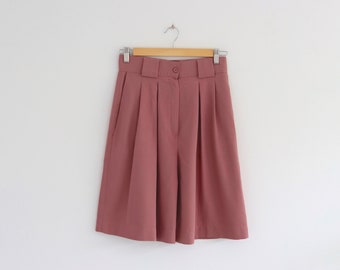 Vintage 90s High Waisted Pleated Bermuda Shorts