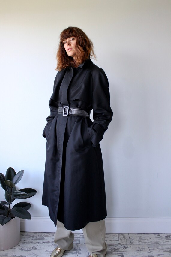 Black Trench Coat Aquascutum for Harrods