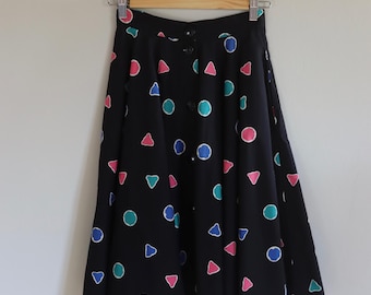 Vintage st Michael 80s full circle flared skirt.