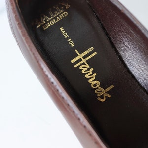 Vintage Brown Leather Bally for Harrods Pumps Shoes Heels image 6