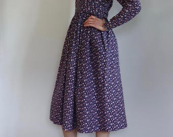 Laura Ashley Floral Dress | 1980s